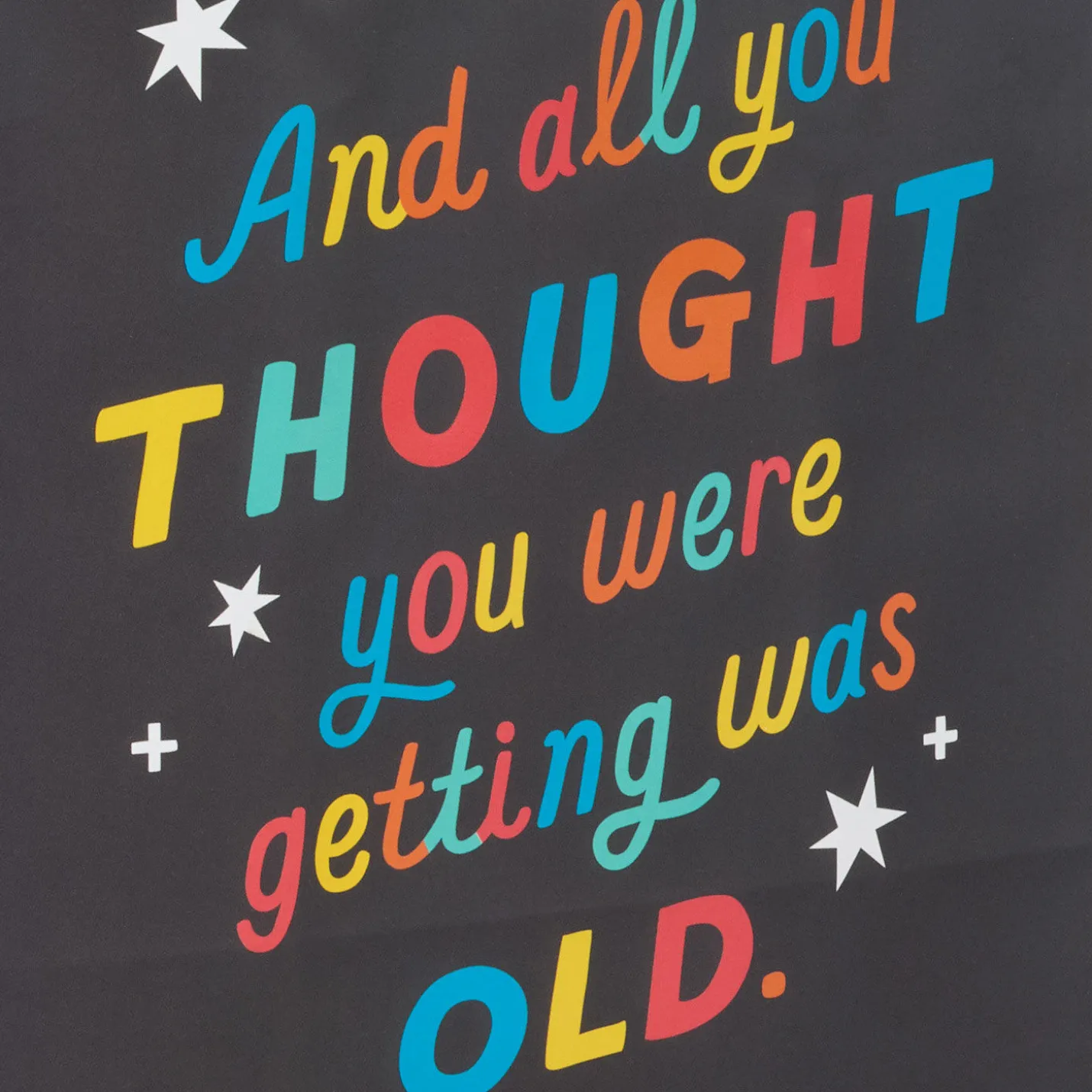 9.6" Getting Old Medium Birthday Gift Bag