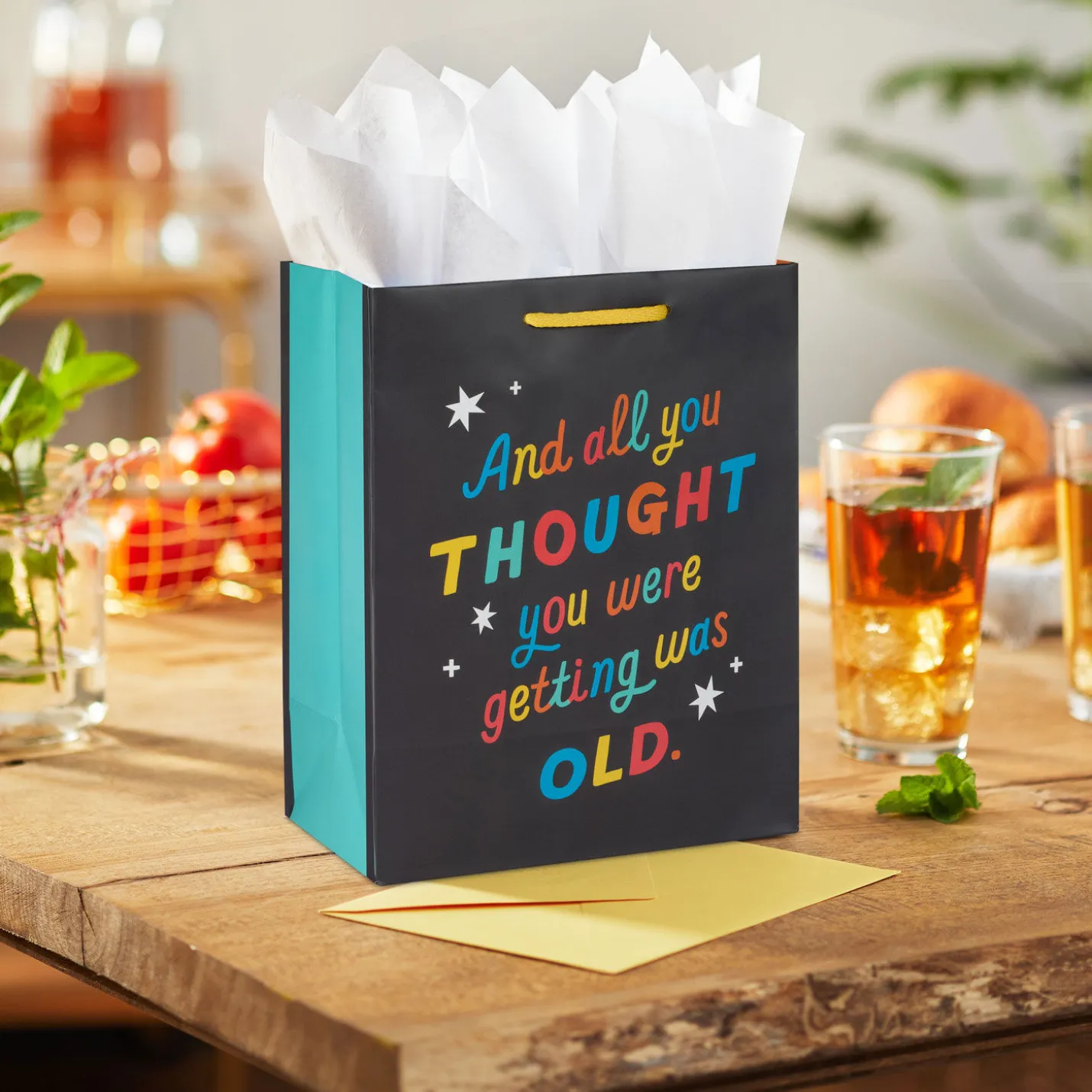 9.6" Getting Old Medium Birthday Gift Bag