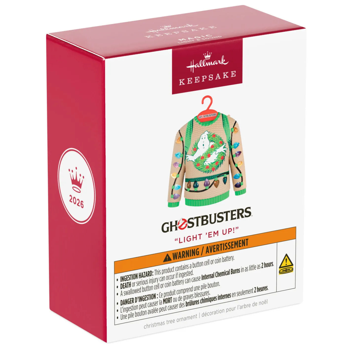 Ghostbusters™ "Light 'Em Up!" Ornament With Light and Sound