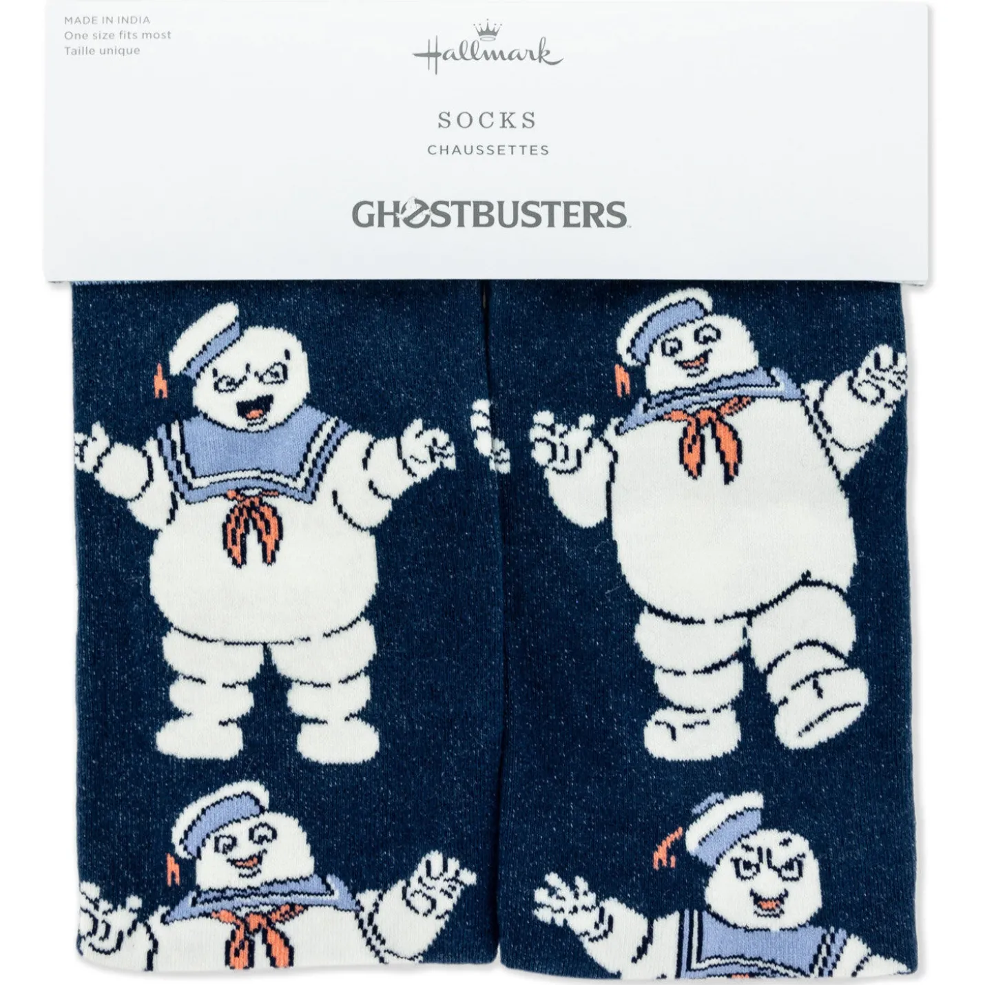 Ghostbusters Stay Puft Marshmallow Man Novelty Crew Socks