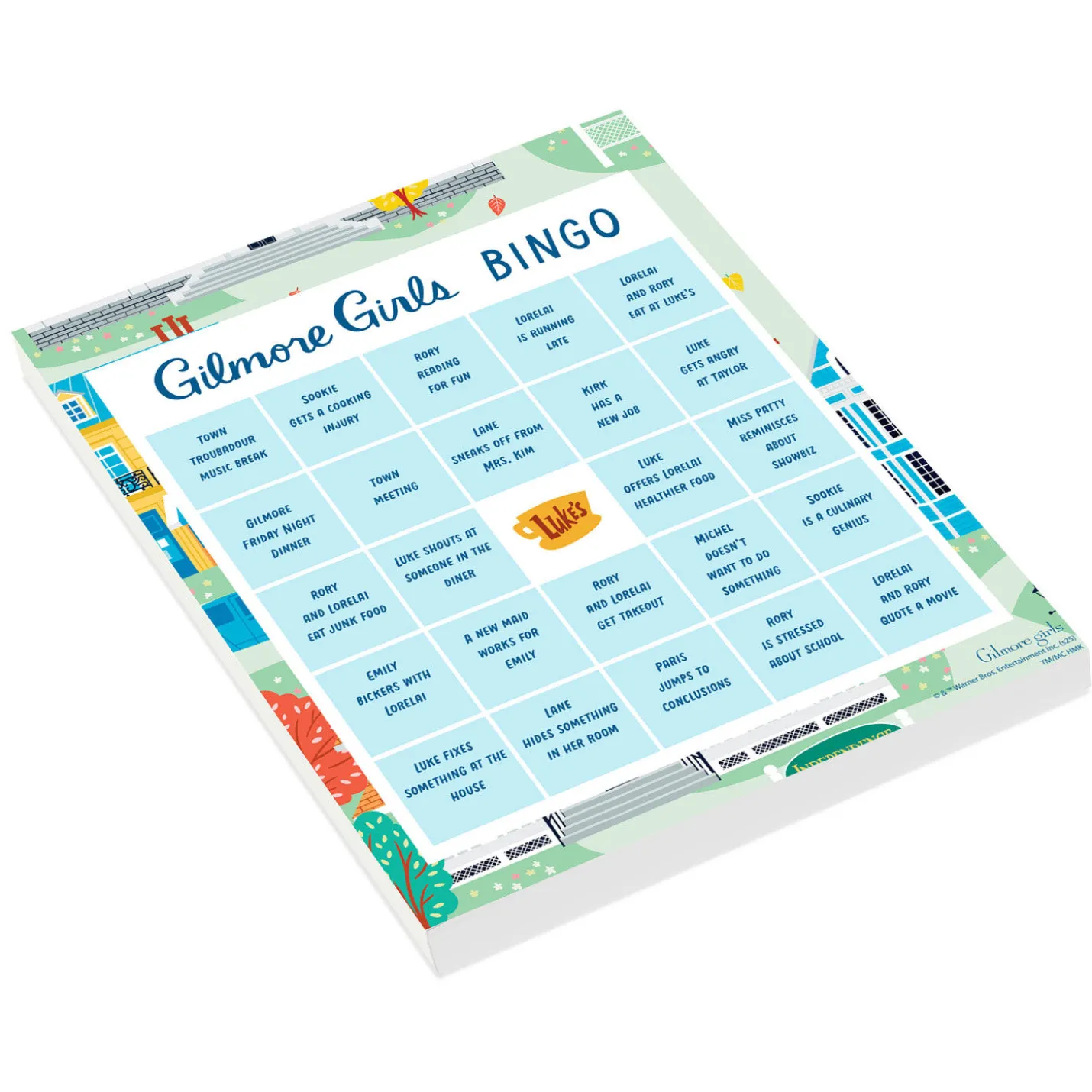 Gilmore Girls Bingo Game Pad, 102 Cards