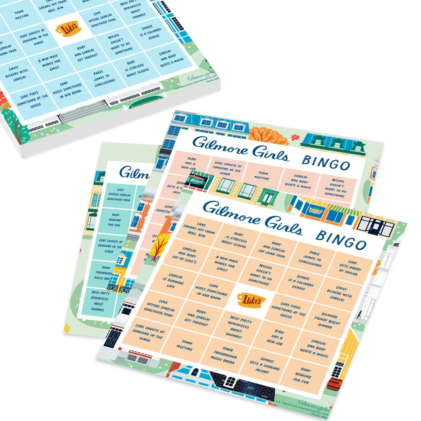 Gilmore Girls Bingo Game Pad, 102 Cards