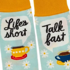 Gilmore Girls Life's Short, Talk Fast Crew Socks