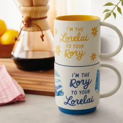 Gilmore Girls Lorelai and Rory Stacking Mugs, Set of 2