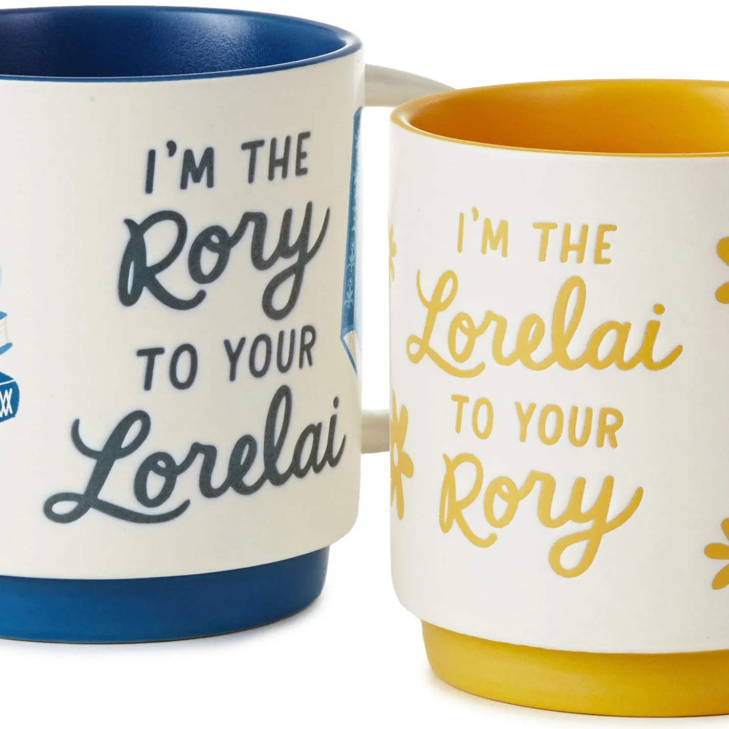 Gilmore Girls Lorelai and Rory Stacking Mugs, Set of 2