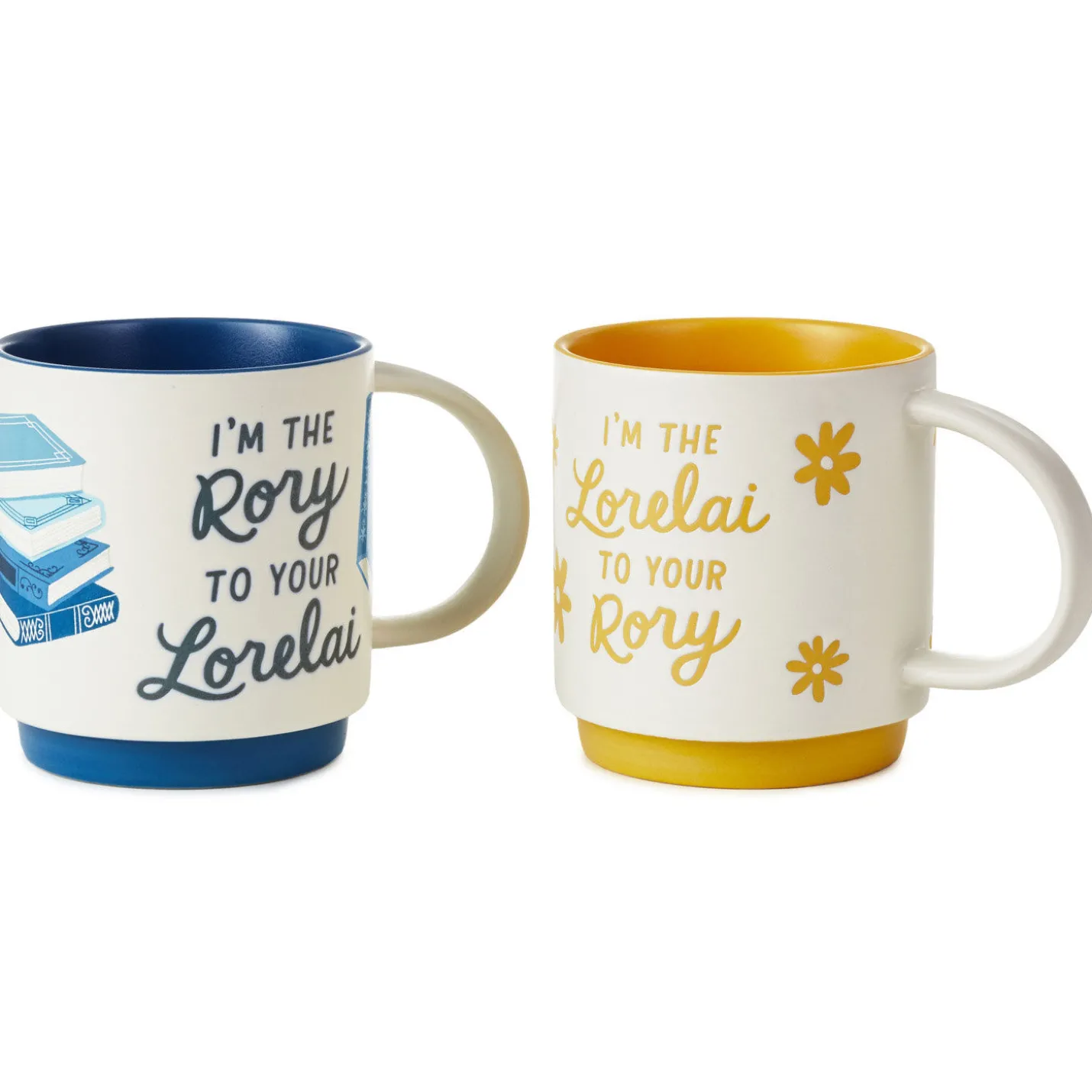 Gilmore Girls Lorelai and Rory Stacking Mugs, Set of 2