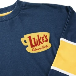 Gilmore Girls Luke's Diner Logo Blue Long-Sleeve Spirit Shirt