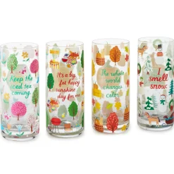 Gilmore Girls Seasons of Stars Hollow Drinking Glasses, Set of 4