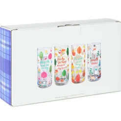 Gilmore Girls Seasons of Stars Hollow Drinking Glasses, Set of 4