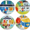 Gilmore Girls Stars Hollow Appetizer Plates, Set of 4