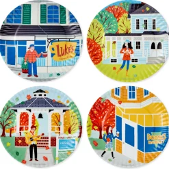 Gilmore Girls Stars Hollow Appetizer Plates, Set of 4