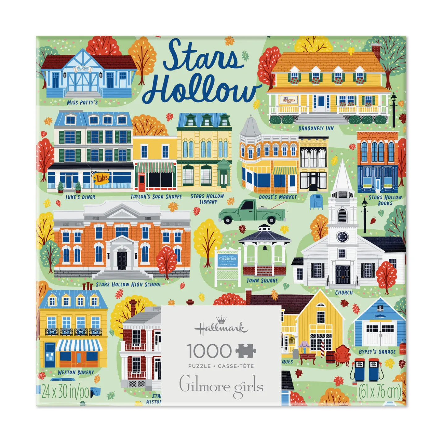 Gilmore Girls Stars Hollow Map 1,000-Piece Jigsaw Puzzle