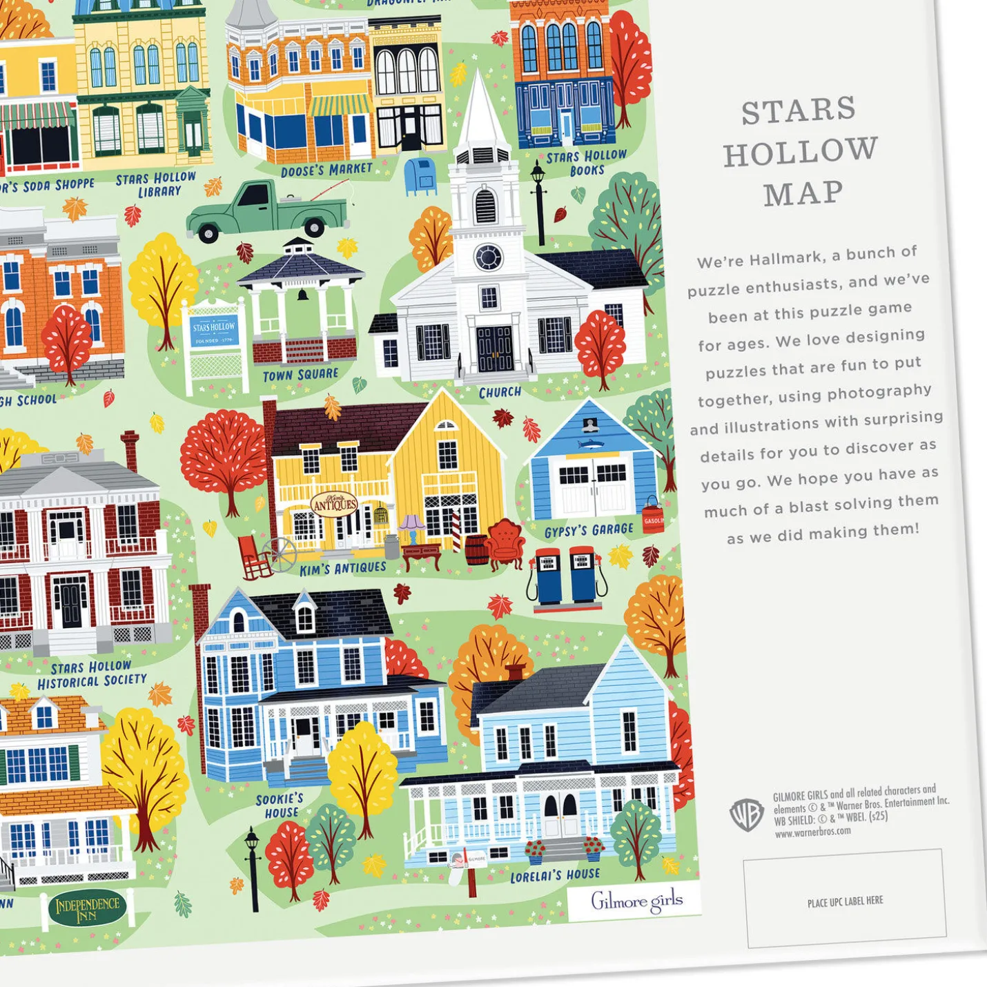 Gilmore Girls Stars Hollow Map 1,000-Piece Jigsaw Puzzle
