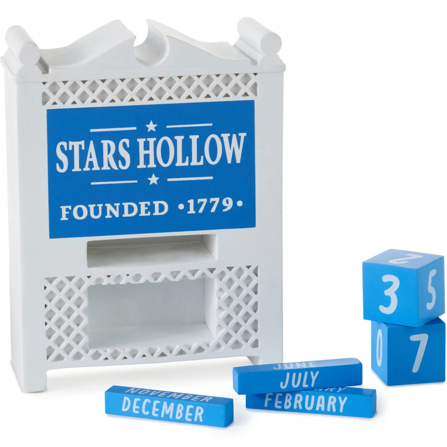 Gilmore Girls Stars Hollow Town Sign Perpetual Calendar