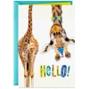 Giraffe in Bow Tie and Party Hat Birthday Card for Kids