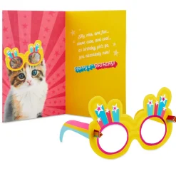 Girl, You Rule 4th Birthday Card With Wearable Sunglasses