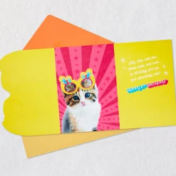 Girl, You Rule 4th Birthday Card With Wearable Sunglasses