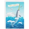 Glad You Exist Narwhal Custom Birthday Card