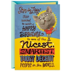 Glad Our Family Hasn't Changed You Funny Birthday Card for Son-in-Law