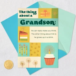 Glad To Have You, Grandson Birthday Card