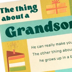 Glad To Have You, Grandson Birthday Card