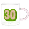 Glass 30th Birthday Mug, 17.5 oz.