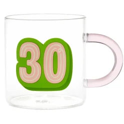 Glass 30th Birthday Mug, 17.5 oz.