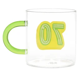 Glass 70th Birthday Mug, 17.5 oz.