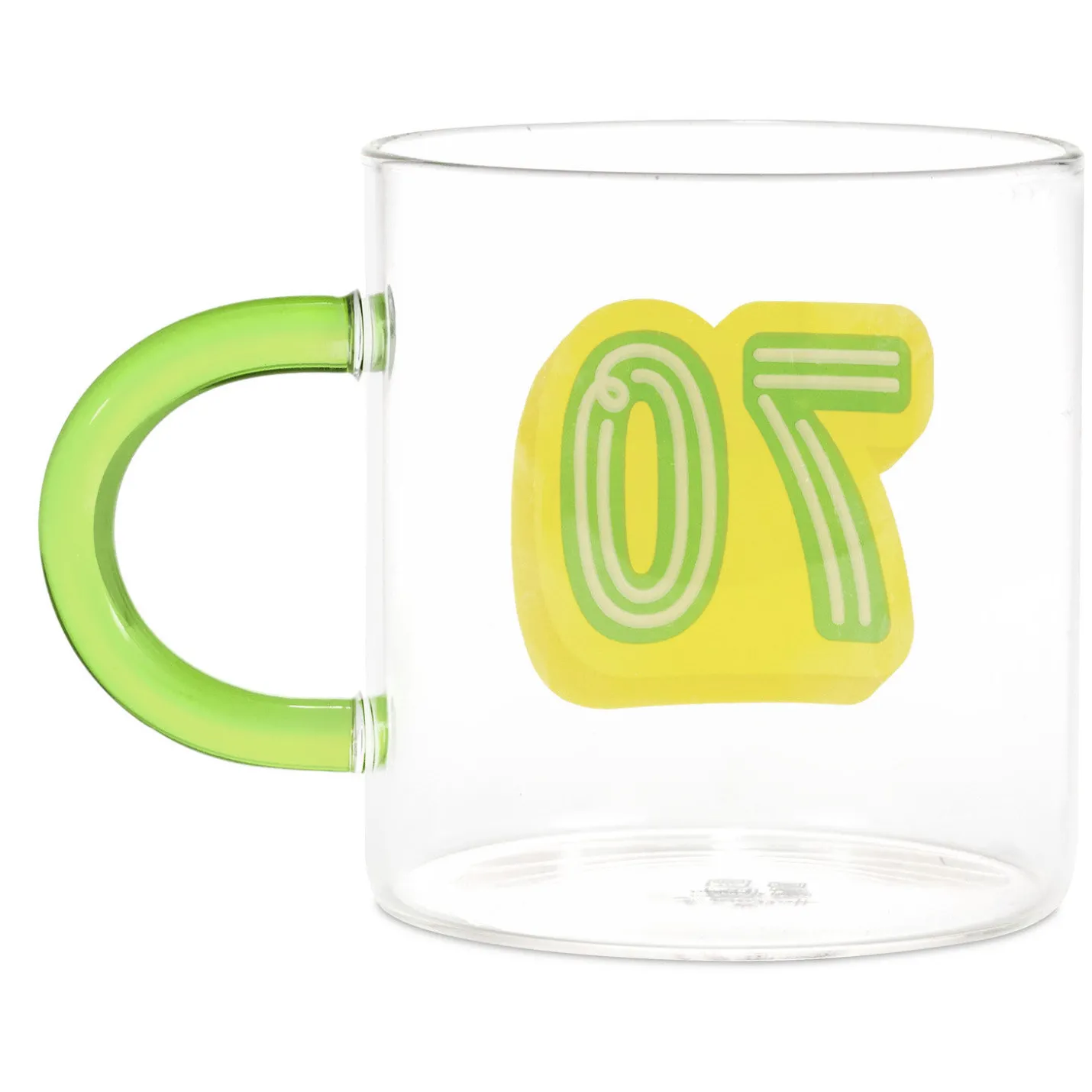 Glass 70th Birthday Mug, 17.5 oz.