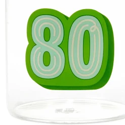 Glass 80th Birthday Mug, 17.5 oz.