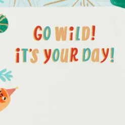 Go Wild Jungle Animals 3D Pop-Up Birthday Card for Kids