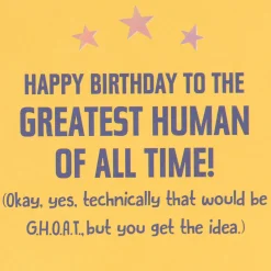 G.O.A.T. Funny Birthday Card