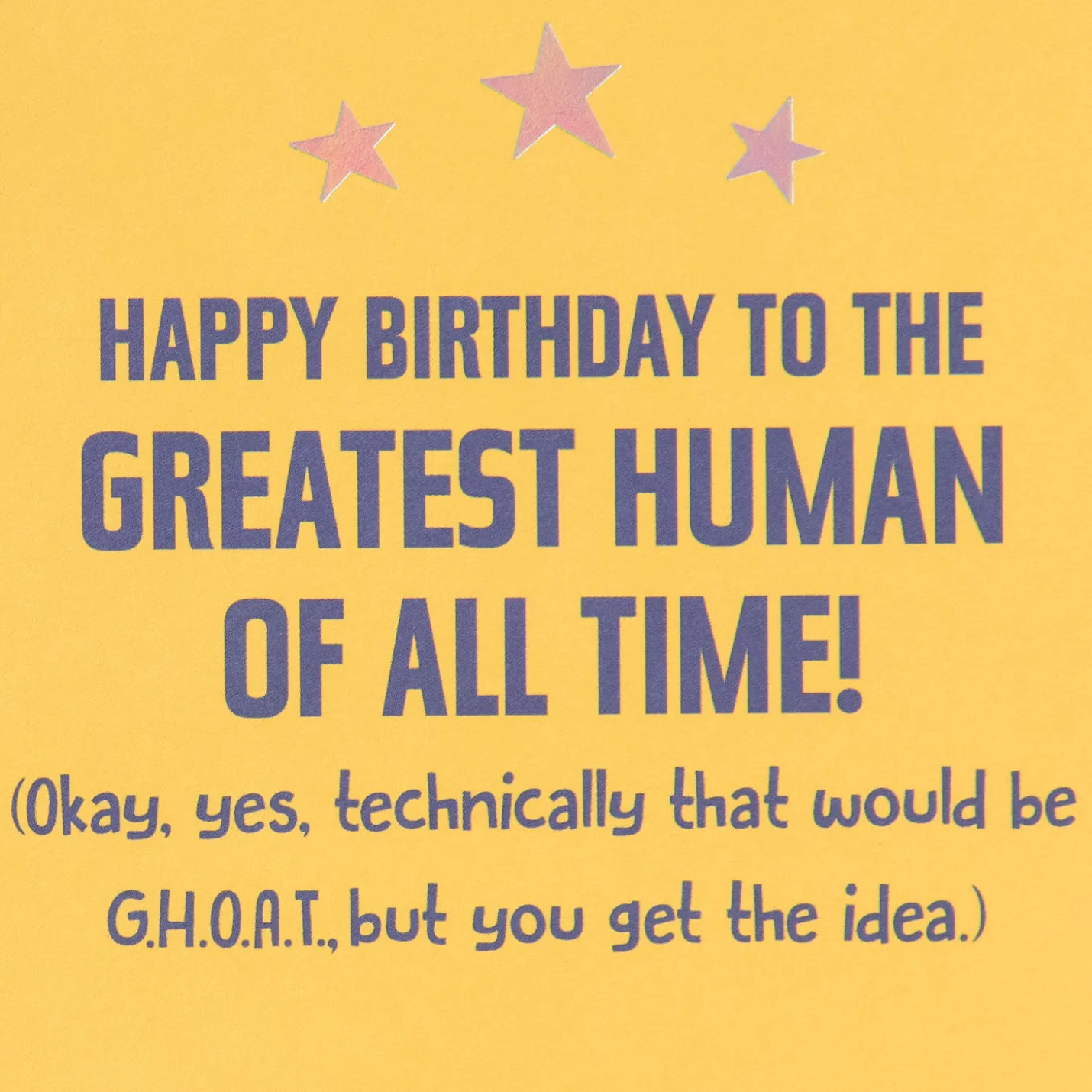 G.O.A.T. Funny Birthday Card