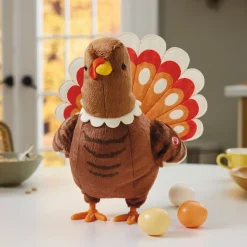 Gobblin' Egg-Laying Turkey Plush With Sound and Motion, 12"