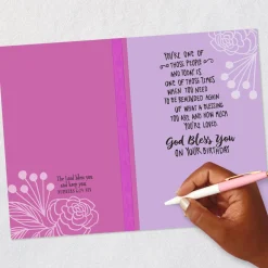God Bless You Religious Birthday Card