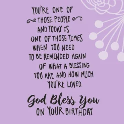 God Bless You Religious Birthday Card