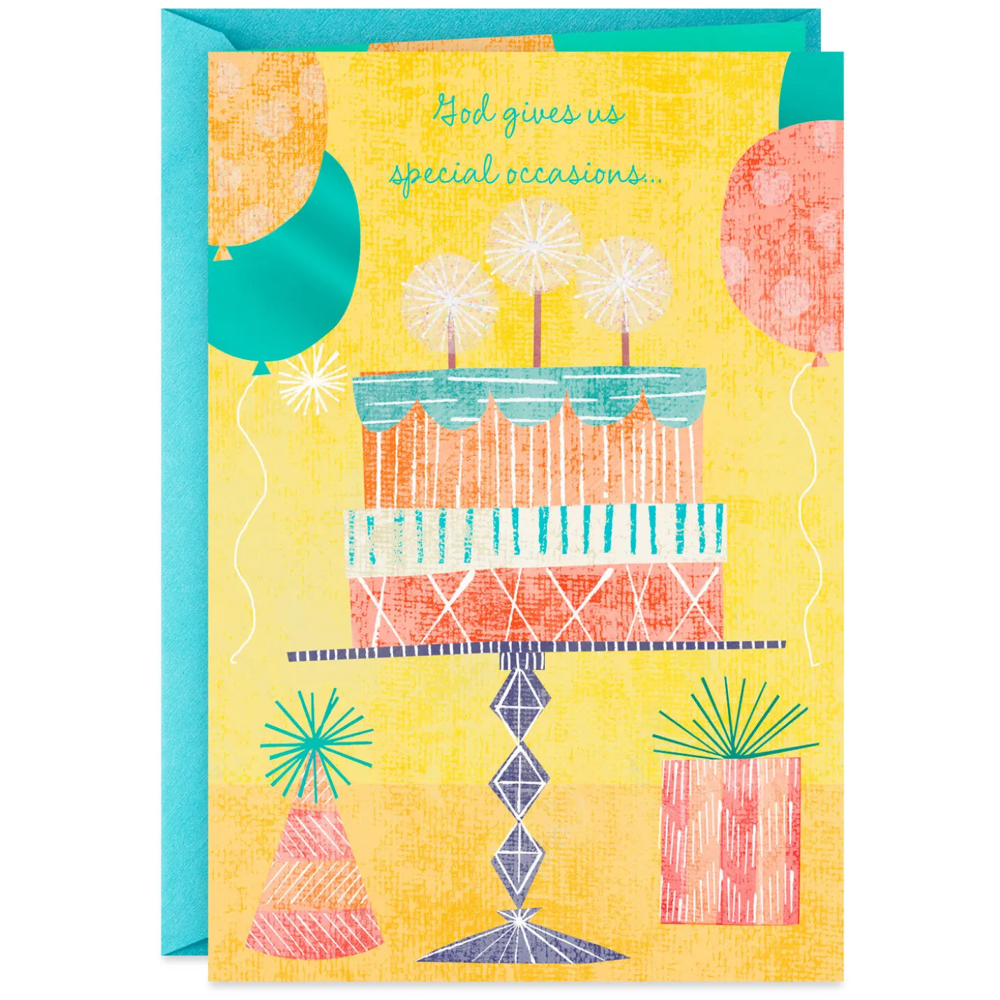 God Gives Us Special People Like You Religious Birthday Card