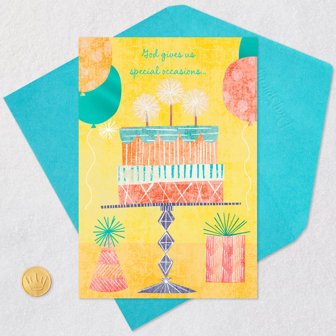God Gives Us Special People Like You Religious Birthday Card