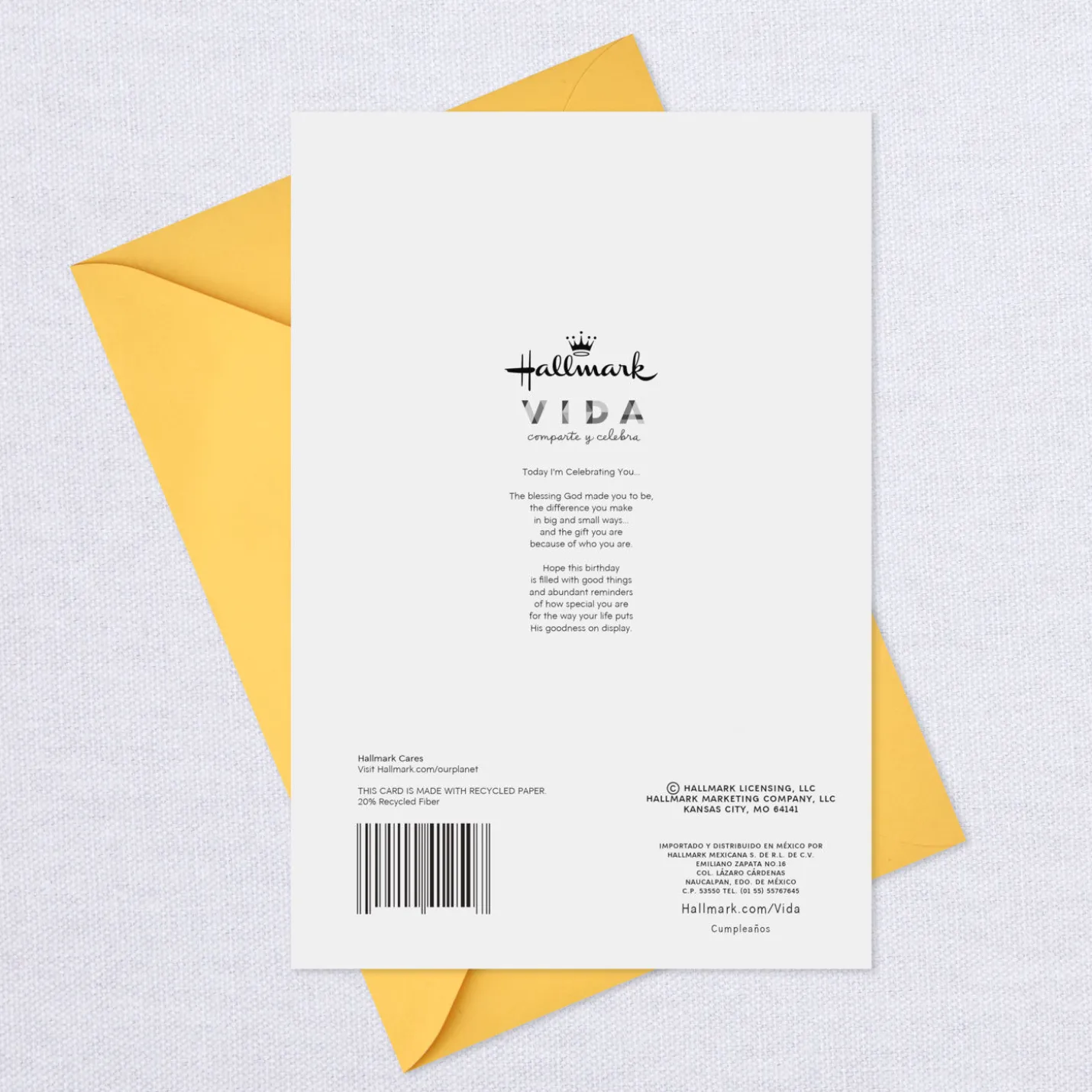 God Made You a Blessing Spanish-Language Birthday Card