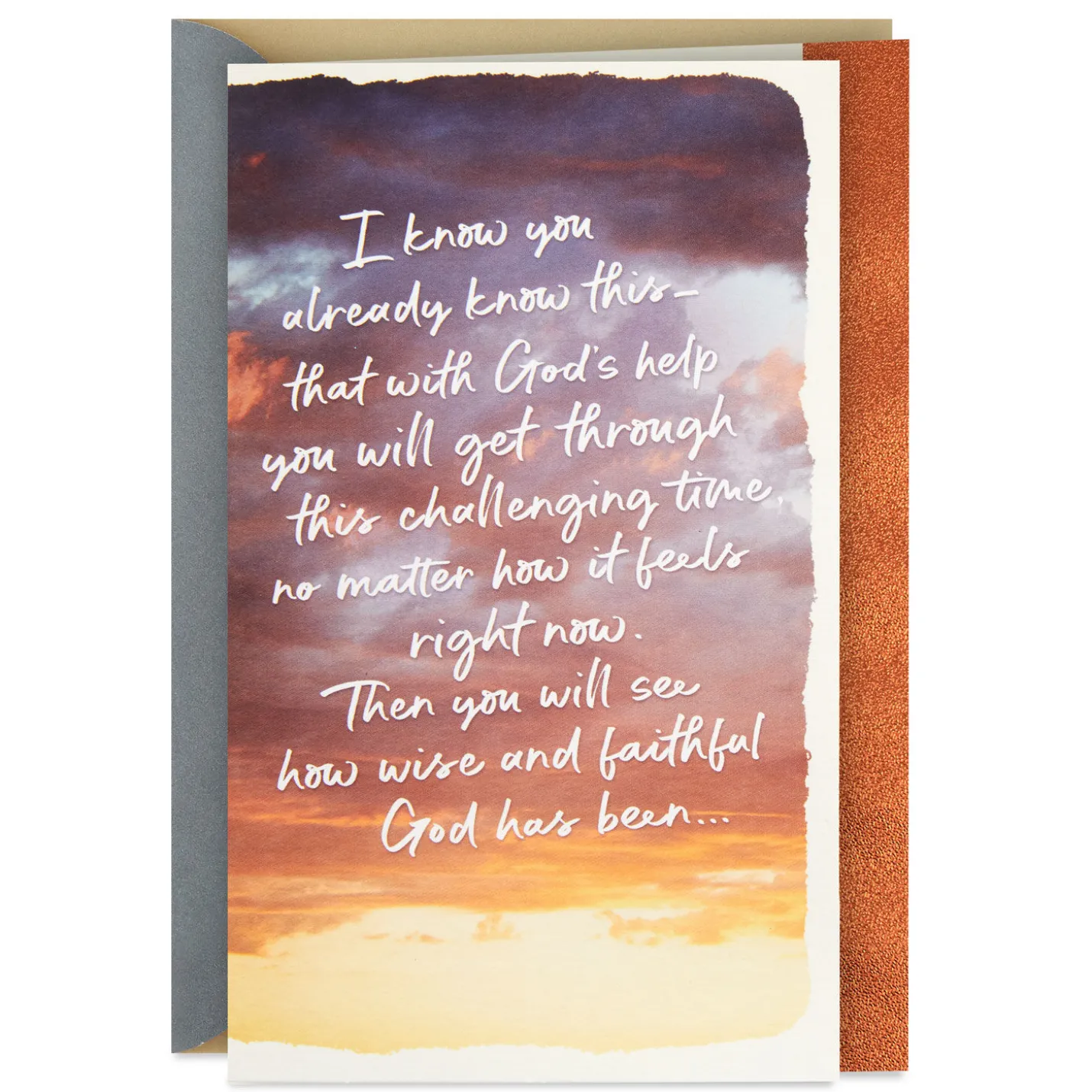 God Has Made You Strong Religious Encouragement Card