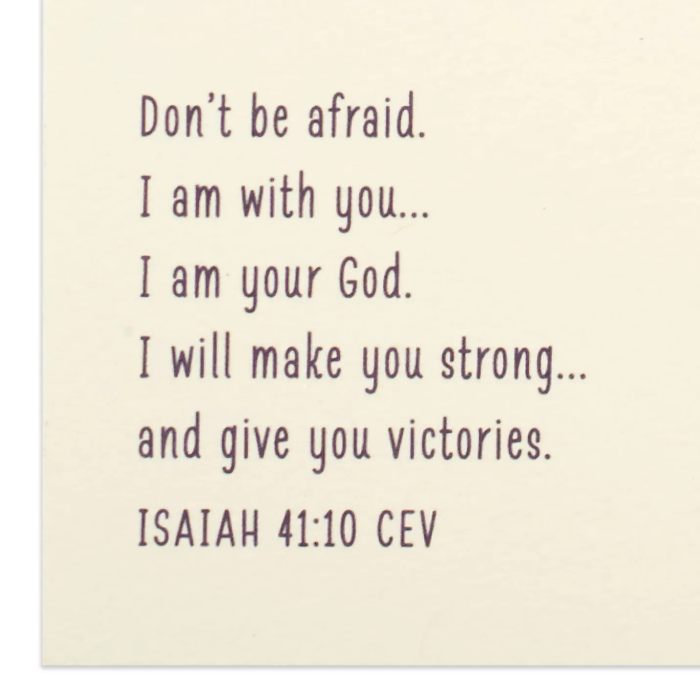 God Has Made You Strong Religious Encouragement Card