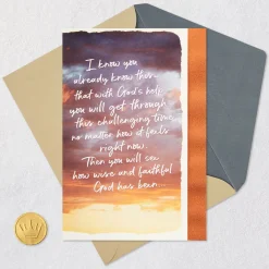 God Has Made You Strong Religious Encouragement Card