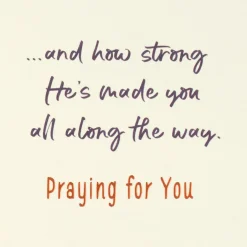 God Has Made You Strong Religious Encouragement Card