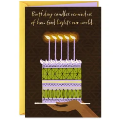 God Lights Our World Birthday Card