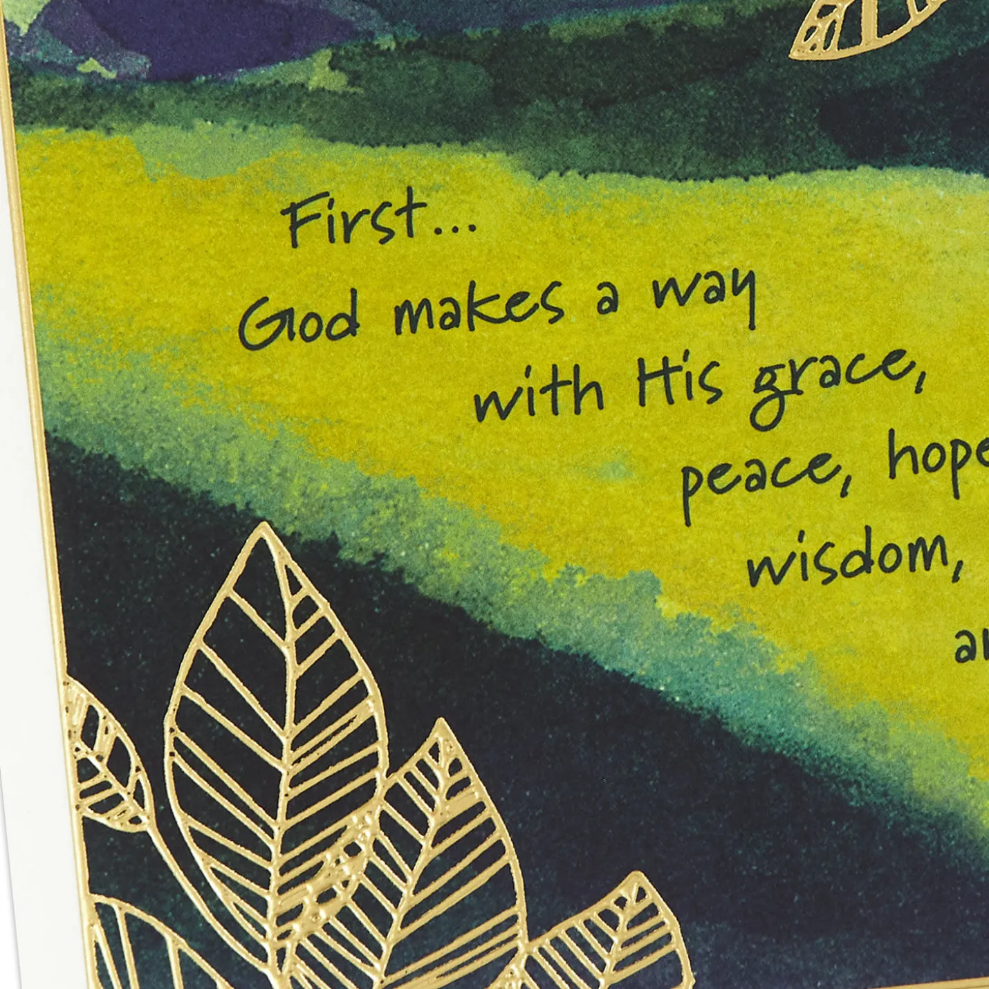 God Makes a Way Religious Encouragement Card
