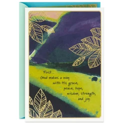 God Makes a Way Religious Encouragement Card