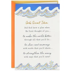 God's Great Idea Religious Birthday Card