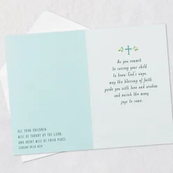 God's Blessings on Your Sweet Baby Religious Baptism Card