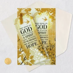 God's Got You Religious Encouragement Card With Bookmark