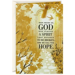 God's Got You Religious Encouragement Card With Bookmark